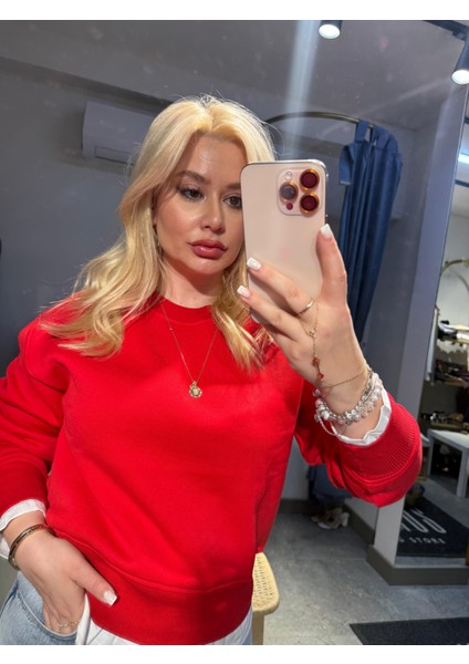 Kırmızı Sweatshirt