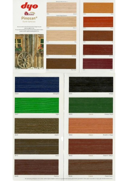 Bfs Pinosan Ahşap Verniği 2,5 Litre 8043 Klasik Koyu Meşe modelleri