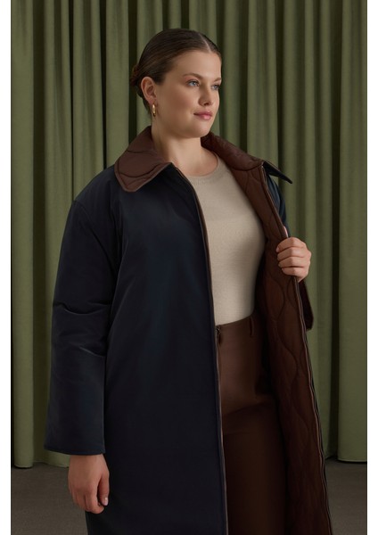 Çift Taraflı Kullanım Özellikli Kapitone Mont