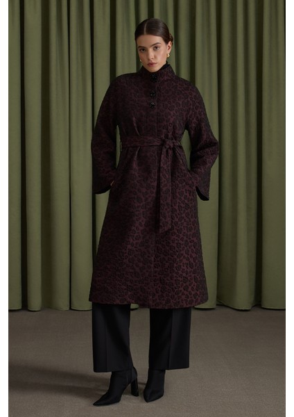 Dokulu Özel Kumaş Trençkot