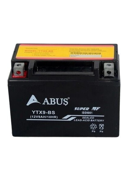Abuş YTX9A-BS Yatık Akü