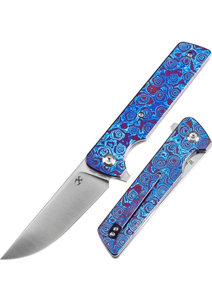 Anomaly | Flipper Bıçak | Timascus Sapı Timascus Klipsli | CPM-S35VN Çelik Çakı | K2038A7