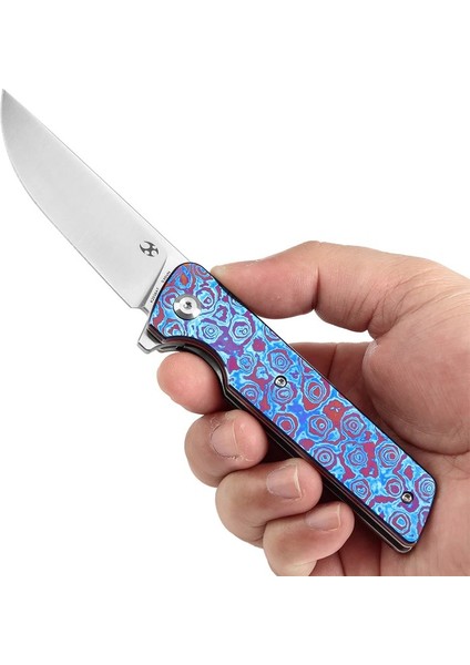 Anomaly | Flipper Bıçak | Timascus Sapı Timascus Klipsli | CPM-S35VN Çelik Çakı | K2038A7 fırsatları