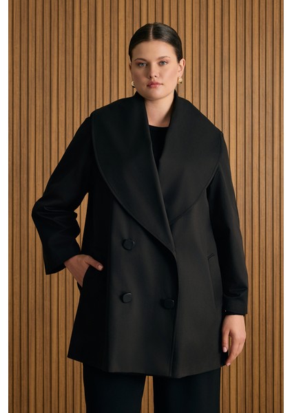 Şal Yaka Rahat Form Cotton Kap fiyatları