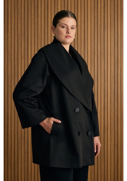 Şal Yaka Rahat Form Cotton Kap fırsatları