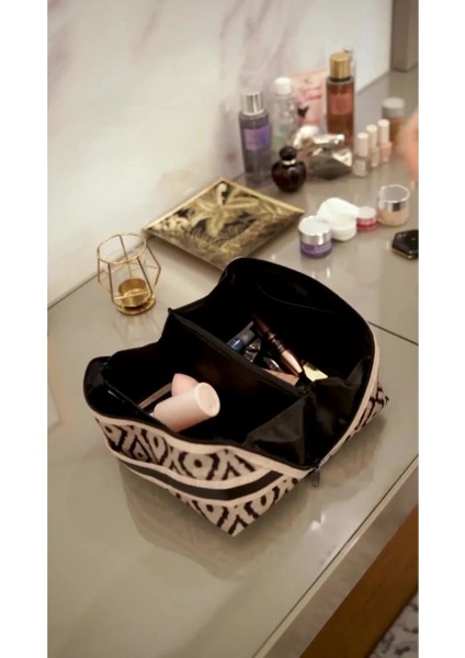 Bölmeli Makyaj Çantası Düzenleyici Seyahat Tipi Çanta Organizer fiyatları