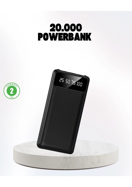 Bfs Çoklu Güvenlik Korumalı 20.000 Mah Powerbank Fener Özellikli