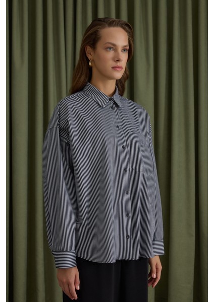 Çizgili Cotton Gömlek modelleri