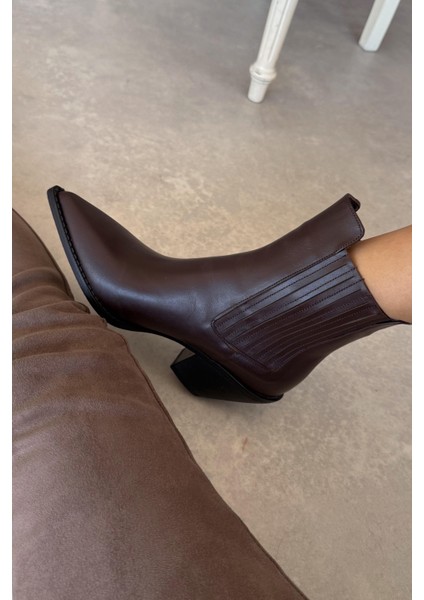 Wild Kahverengi Hakiki Deri Bot