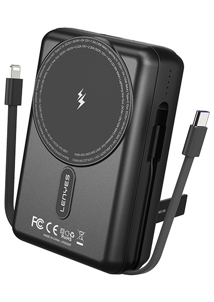 PX274D Pd 22.5W Standlı M-Safe Şarj Özellikli Wireless Powerbank 15W 20000MAH Siyah