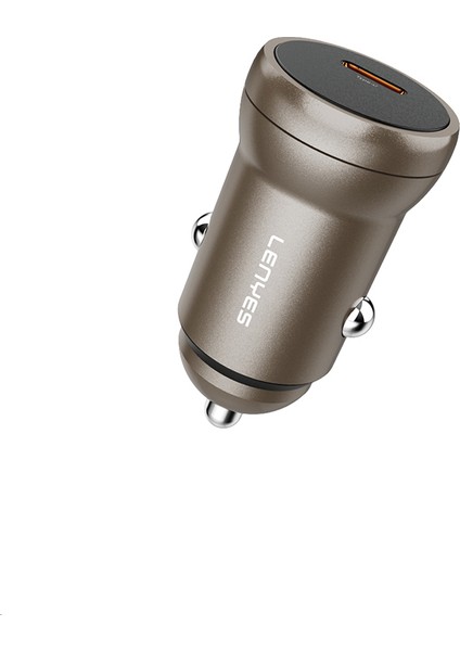 CA62 Hızlı Şarj Özellikli Type-C Portlu Pd Araç Şarj Aleti 30W Gold