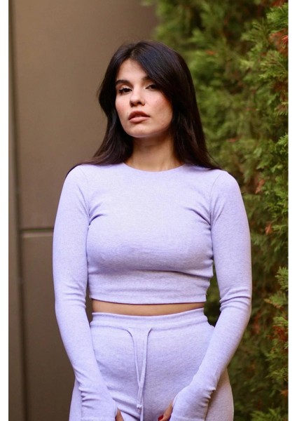 Parmak Geçmeli Geniş Paçalı Tarz Modal Takım indirimleri