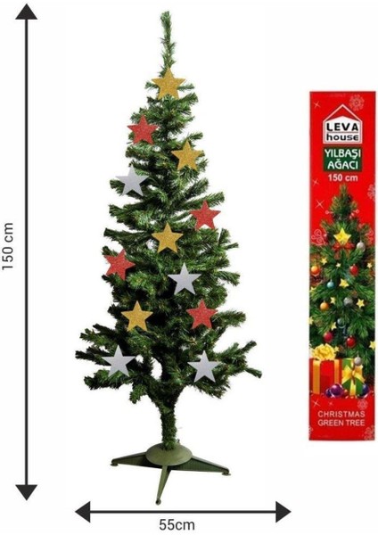 150 cm Yapay Çam Ağacı – Dekoratif Parti ve Yılbaşı Süsü 240 Dal indirimleri