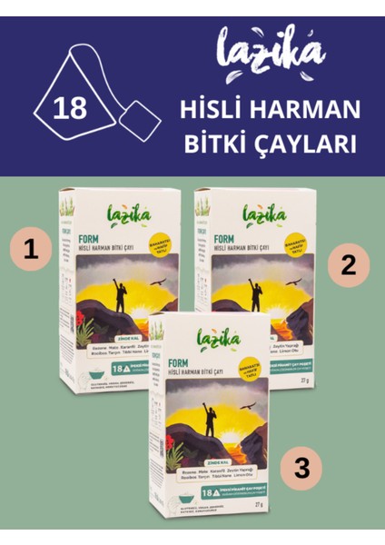 (3'lü Set) Hisli Harman Canfeza / Love Tea & Enerji Çayı (Beije Çayı)-Kırmızı Ginseng, Hibiskus...