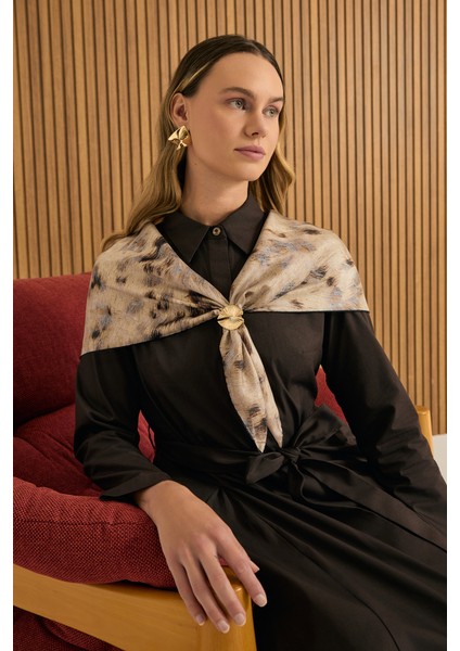 Yelpaze Metal Eşarp Yüzüğü