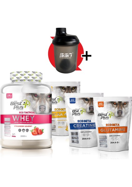 Eco Tactical Kombinasyon Paketi(Whey Protein Çilek)