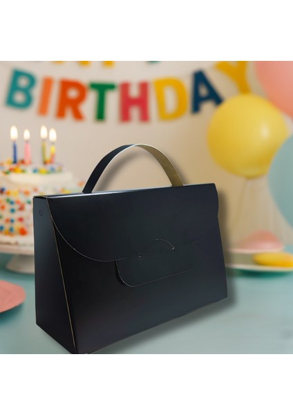 El Çantası Formunda Hediye Kutusu - 20X13X9 cm - Özel Tasarım Hediyelik Çanta modelleri