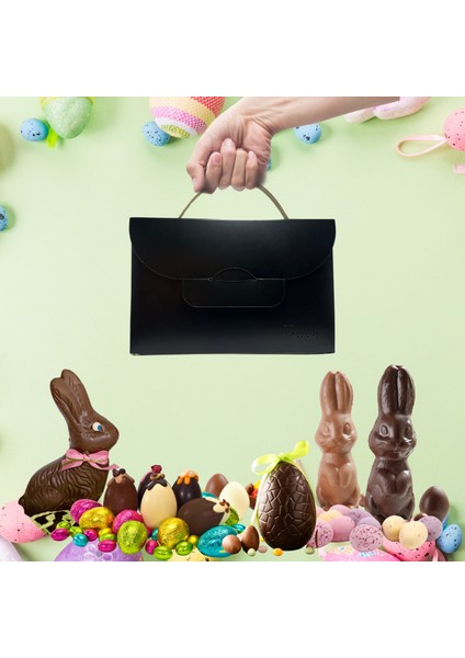 El Çantası Formunda Hediye Kutusu - 20X13X9 cm - Özel Tasarım Hediyelik Çanta