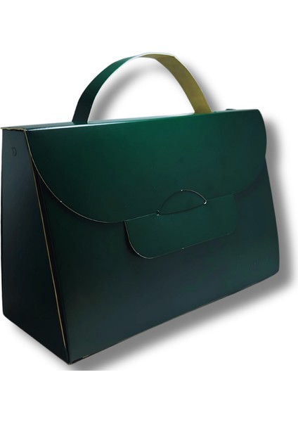 El Çantası Formunda Hediye Kutusu - 20X13X9 cm - Özel Tasarım Hediyelik Çanta