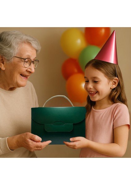El Çantası Formunda Hediye Kutusu - 20X13X9 cm - Özel Tasarım Hediyelik Çanta fırsatları