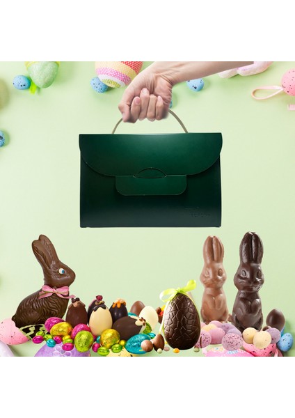 El Çantası Formunda Hediye Kutusu - 20X13X9 cm - Özel Tasarım Hediyelik Çanta