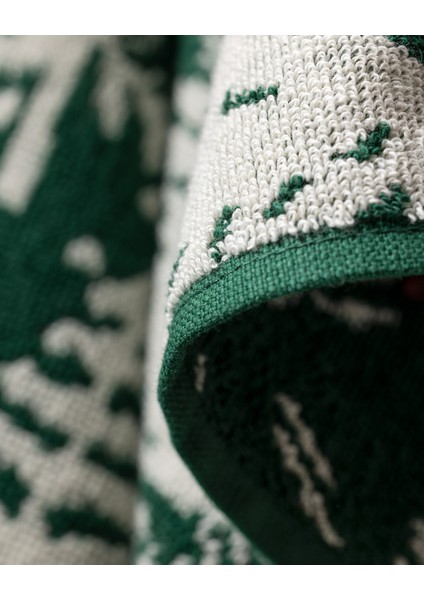 Belcour %100 Pamuk Yüz Havlusu - Yeşil - 50X70 cm