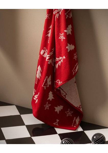 Derval %100 Pamuk Yüz Havlusu - Kırmızı - 50X70 cm fiyatları