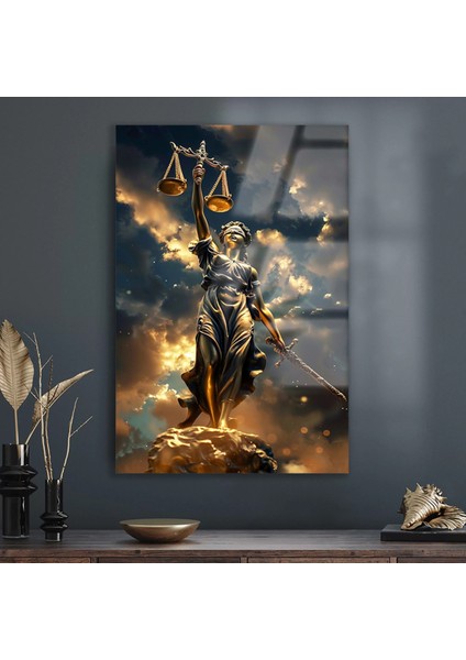 Avukat Ofisine Hediye Themis Heykeli Adalet Heykeli Kırılmaz Cam Tablo Ev Ofis Iş Yeri Hediryesi