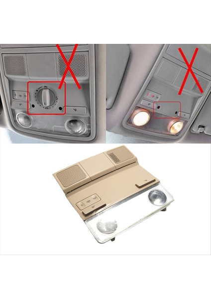 Araba Iç Çatı Haritası Lambası Okuma Işık 1KD947105B Vw cc Jetta 5 Golf Mk5 Mk6 Passat B6 Skoda Octavia Koltuk Bej (Yurt Dışından) indirimleri