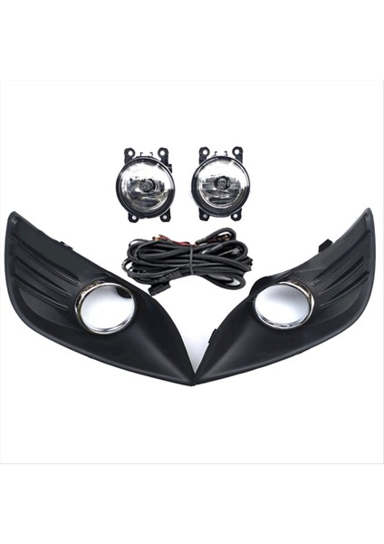Ford Focus Için Sis Işıkları Mk2 2009-2011 Halojen Far Sis Lambası Kapağı Izgara Krom Çerez Kablo Demet Kiti Aksesuarları (Yurt Dışından) fırsatları