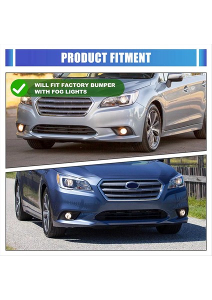 2 Adet Sol ve Sağ Tarafı Sis Işık Lambası Kapağı Subaru Legacy Için Set Set 2015-2017 57731AL07A 57731AL06A (Yurt Dışından) modelleri