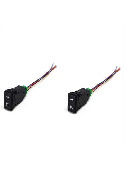 2 Pcs Otomatik Retrofit Switch Su Geçirmez Toyota Lexus Beyaz Işık Için 4 Hat Sis Lambası Anahtarı (Yurt Dışından)