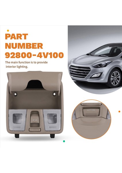 928004V100 Sunroof Switch Gözlüklü Okuma Işıkları Montajı Hyundai Elantra Md 92800-4V100 Için Kasa Tavan Işığı (Yurt Dışından) modelleri