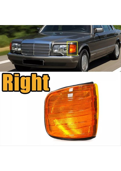 1paır Dön Sinyal Köşe Işık Kabuğu Mercedes Benz S-Serisi W126 1981-1991 Yan Köşe Işıkları Park Lambası Sarı (Yurt Dışından) fırsatları