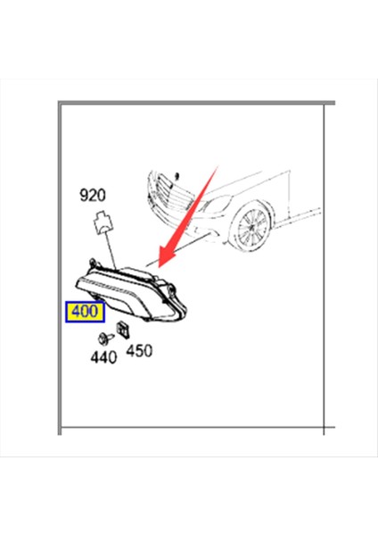 Sağ Ön Sis Lambası Mercedes Için Gündüz Koşu Lambası Benz E Sınıf W212 A212200856 (Yurt Dışından) indirimleri