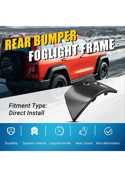 Araba Arka Tampon Sis Lambası Çerçeve Büyük Duvar Tankı Için Radar Deliği ile 300 Şehir Baskısı Arka Sis Lambası Çerçevesi Kapak Sol (Yurt Dışından) fırsatları