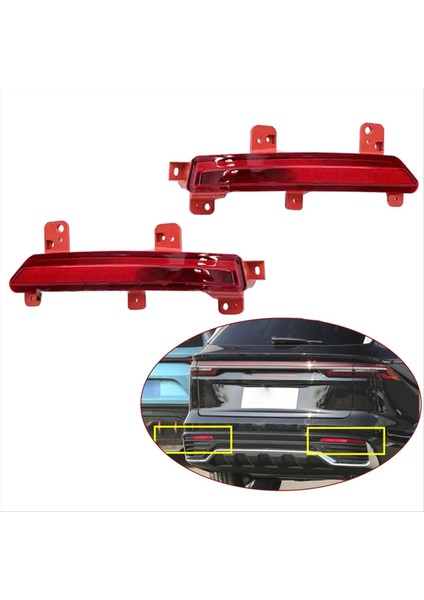 1 Pair Arka Tampon Sis Lambası Yansıtıcı Geely Xingyue L Monjaro 2022 2023 Için Işık Arka Sis Fren Uyarı Lambası Durdur (Yurt Dışından)