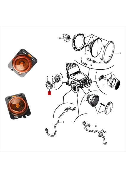 Araba Yan Işaretçi Köşesi Çamurluk Dönüş Sinyalleri Yan Ön Çamurluk Dönüş Sinyalleri Jeep Wrangler Jk 55078144AA 55078145AA (Yurt Dışından) indirimleri