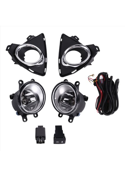 Araba LED Ön Tampon Sis Figs Fog Lambası Toyota Auris 2014 2015 Kablo Dolması Kablolama Kapağı Izgara Halojen (Yurt Dışından) fiyatları