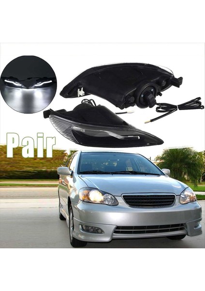 1paır Ön Sis Far Montaj Toyota Corolla Için Gündüz Koşu Işıkları 2001-2008 Camry 2002-2004 (Yurt Dışından) indirimleri