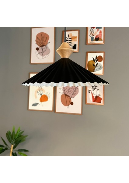 Avilla Siyah Metal Avize Tekli Küçük Q Kafa Başlık Rustik Cafe Mutfak Modern Sarkıt Aydınlatma