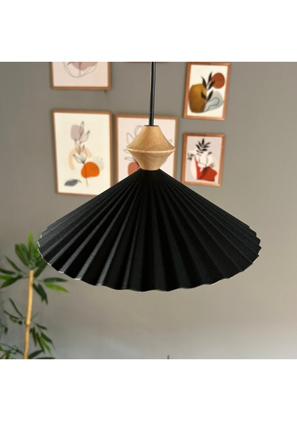 Avilla Siyah Metal Avize Tekli Küçük Q Kafa Başlık Rustik Cafe Mutfak Modern Sarkıt Aydınlatma