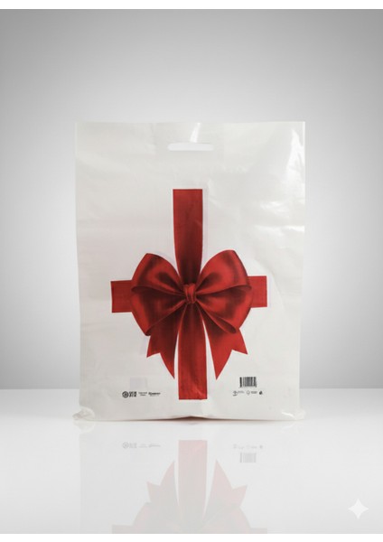 60X70 - 6 No Kurdela Baskılı Takviyeli Poşet