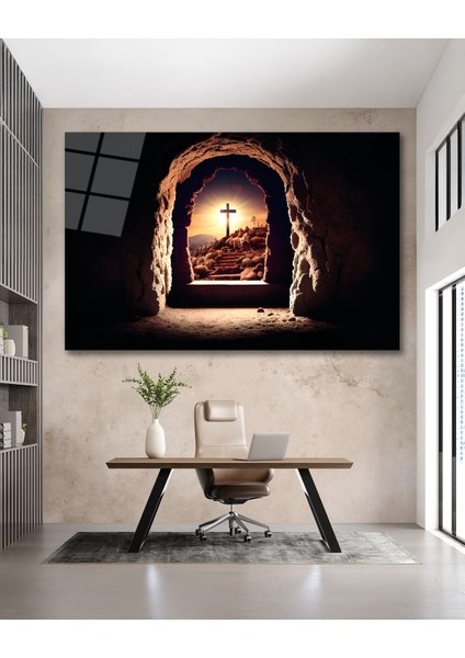 Paskalya Mezarı Cam Tablo modelleri