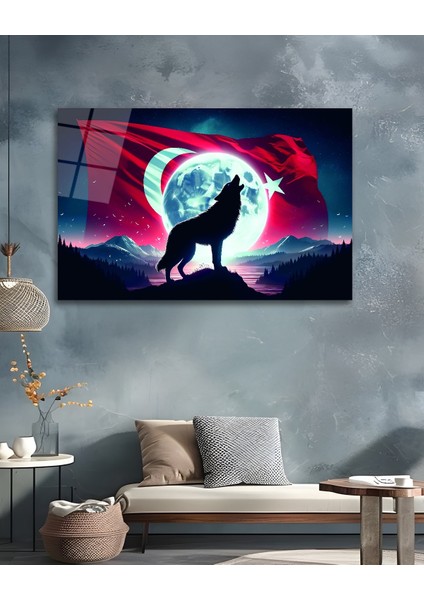 Bozkurt ve Türk Bayrağı Cam Tablo indirimleri