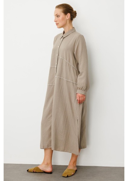 Chooban Dikiş Detaylı Ipekçe Kumaş Konforlu Kap Ferace-Vizon fırsatları