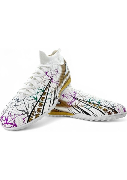 EA1001H Erkek Çoraplı Halı Saha Ayakkabısı Beyaz modelleri