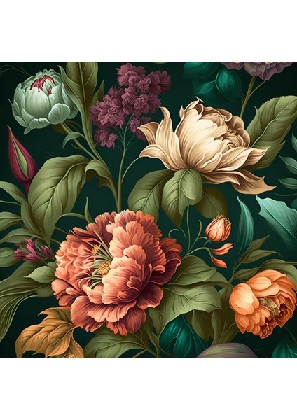 Cam Ocak Arkası Koruyucu Tezgah Ankastre Arkası Koruyucu | 60X52 cm | Vintage Çiçekler fiyatları