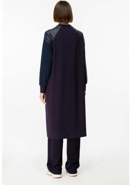 Mix Garni Detaylı Örme Kap Ferace-Laci