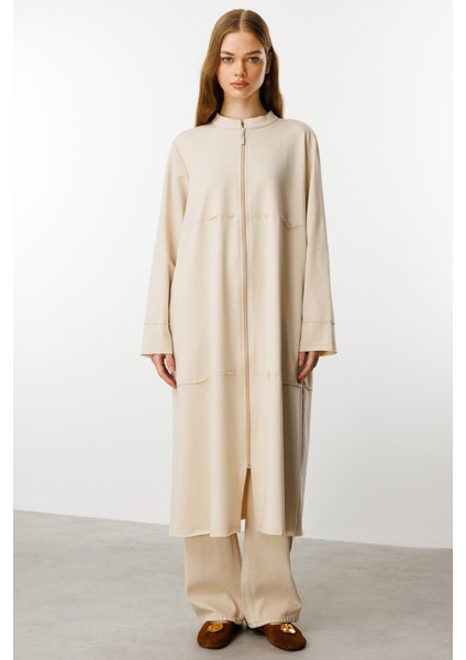 Fully Pamuk Karışımlı Ince Örme Spor Kap/ Ferace-Taş fiyatları